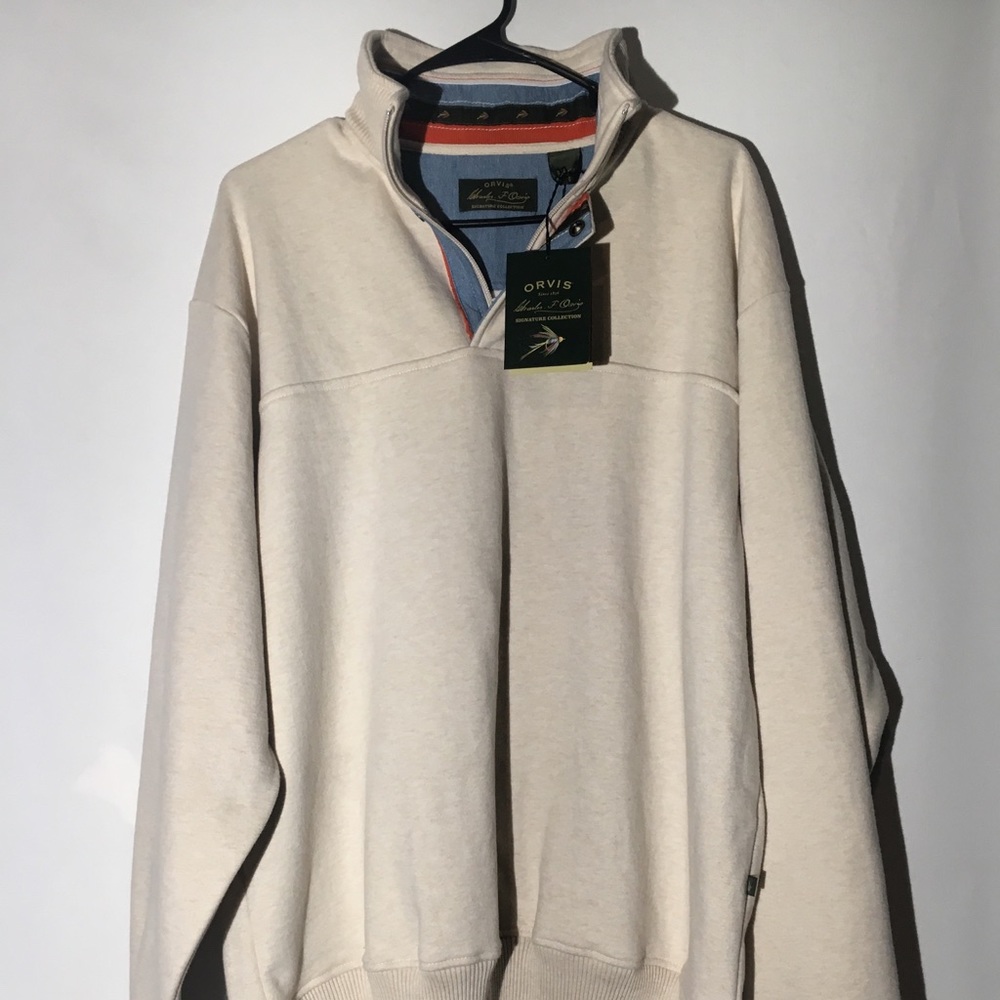 Orvis Signature Collection 1/4 Zip Sweater New!